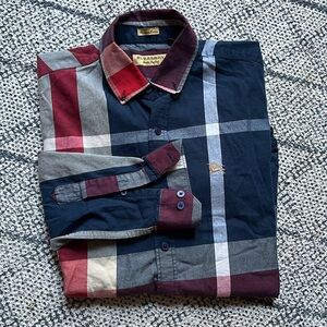 Burberry Large Plaid Button Shirt